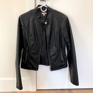 Faux leather jacket